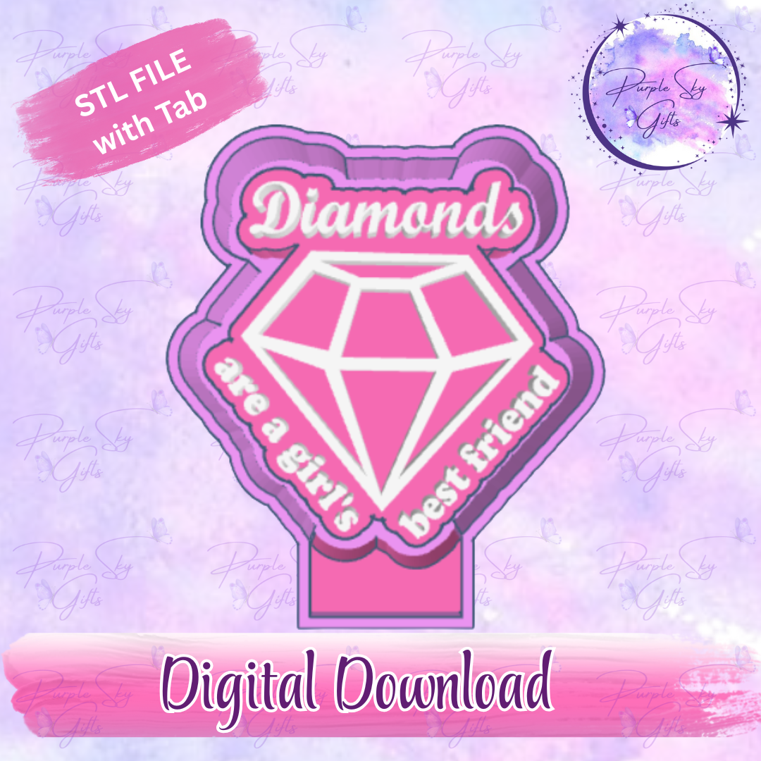 Diamonds Are A Girl's Best Friend Housing STL Digital File