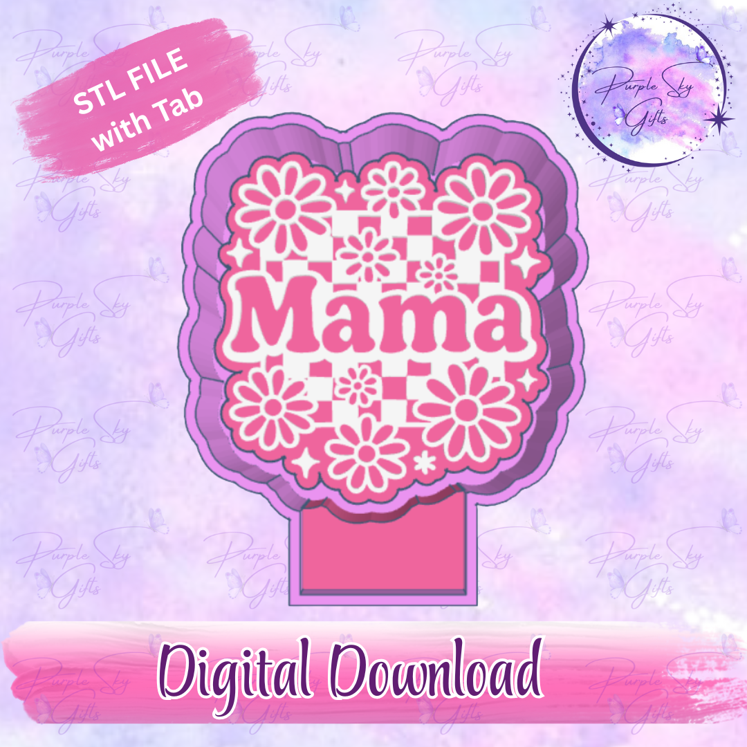 Floral Mama Freshie Mold Housing STL Digital File