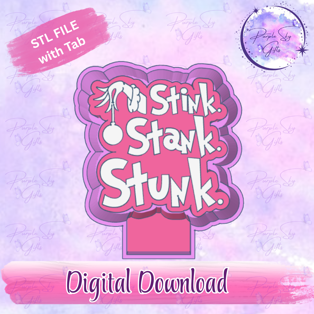 Stink Stank Stunk Freshie Mold Housing STL Digital File