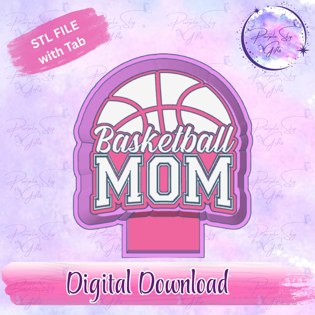 Basketball Mom Freshie Mold Housing STL Digital File