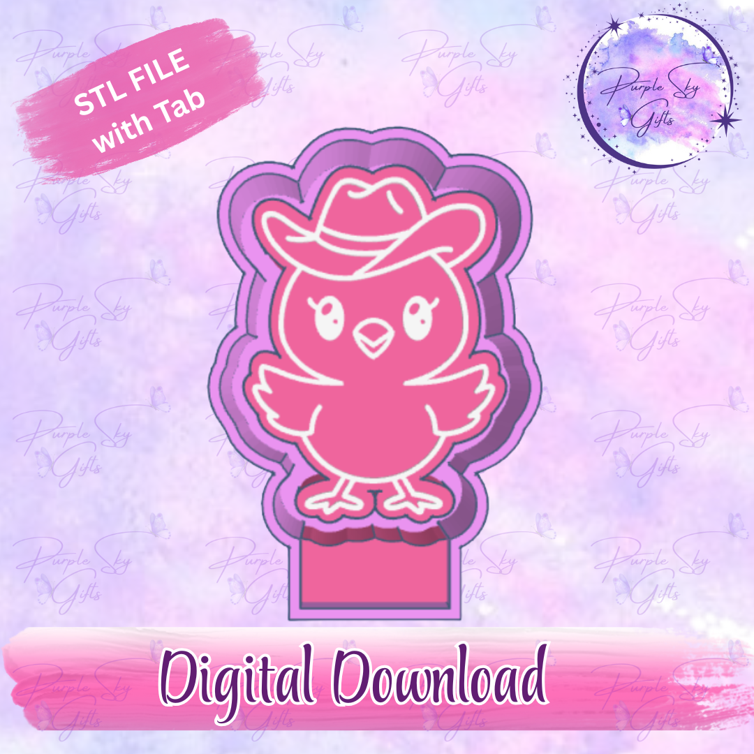 Cowboy Chick Mold Housing STL Digital File