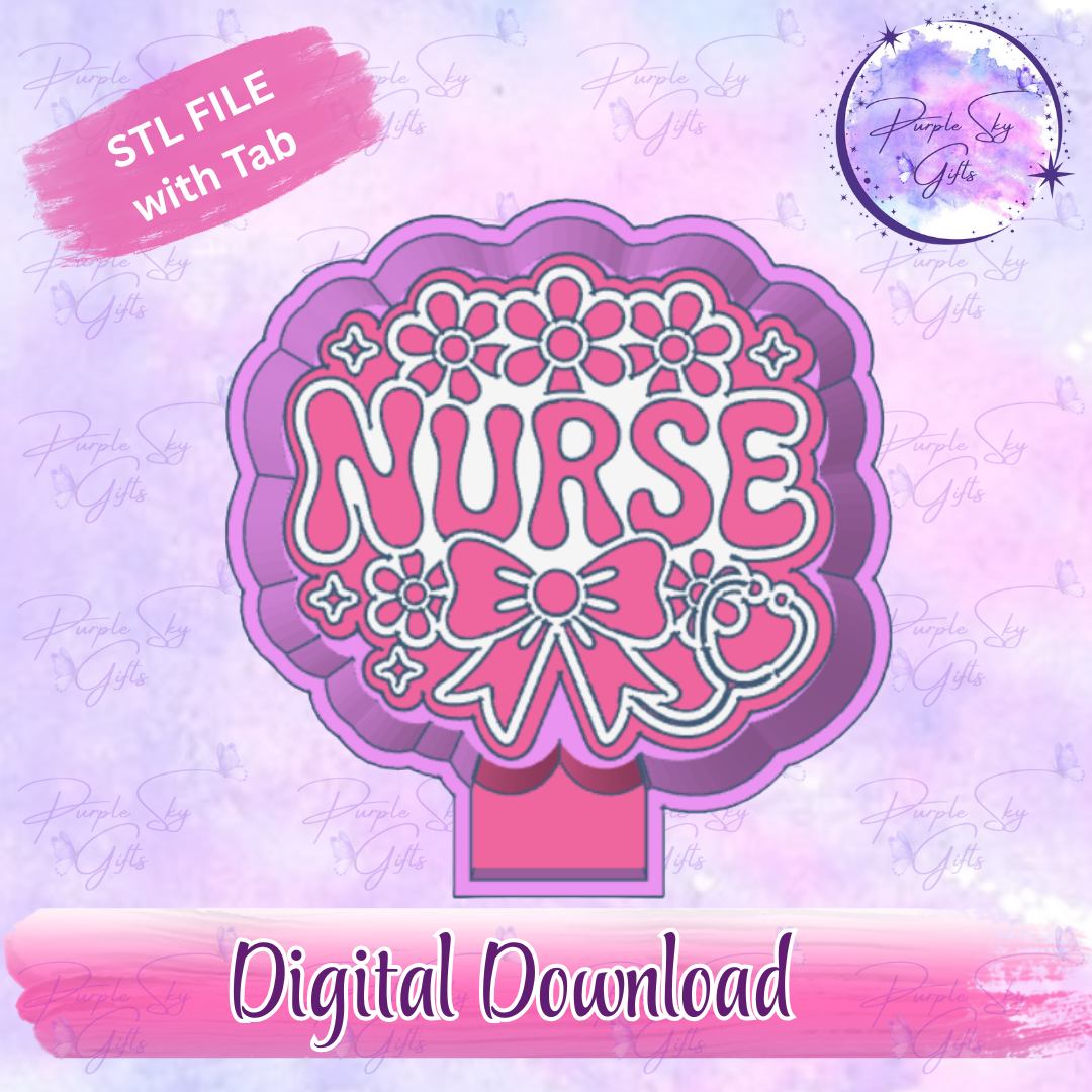 Floral Nurse Mold Housing STL Digital File