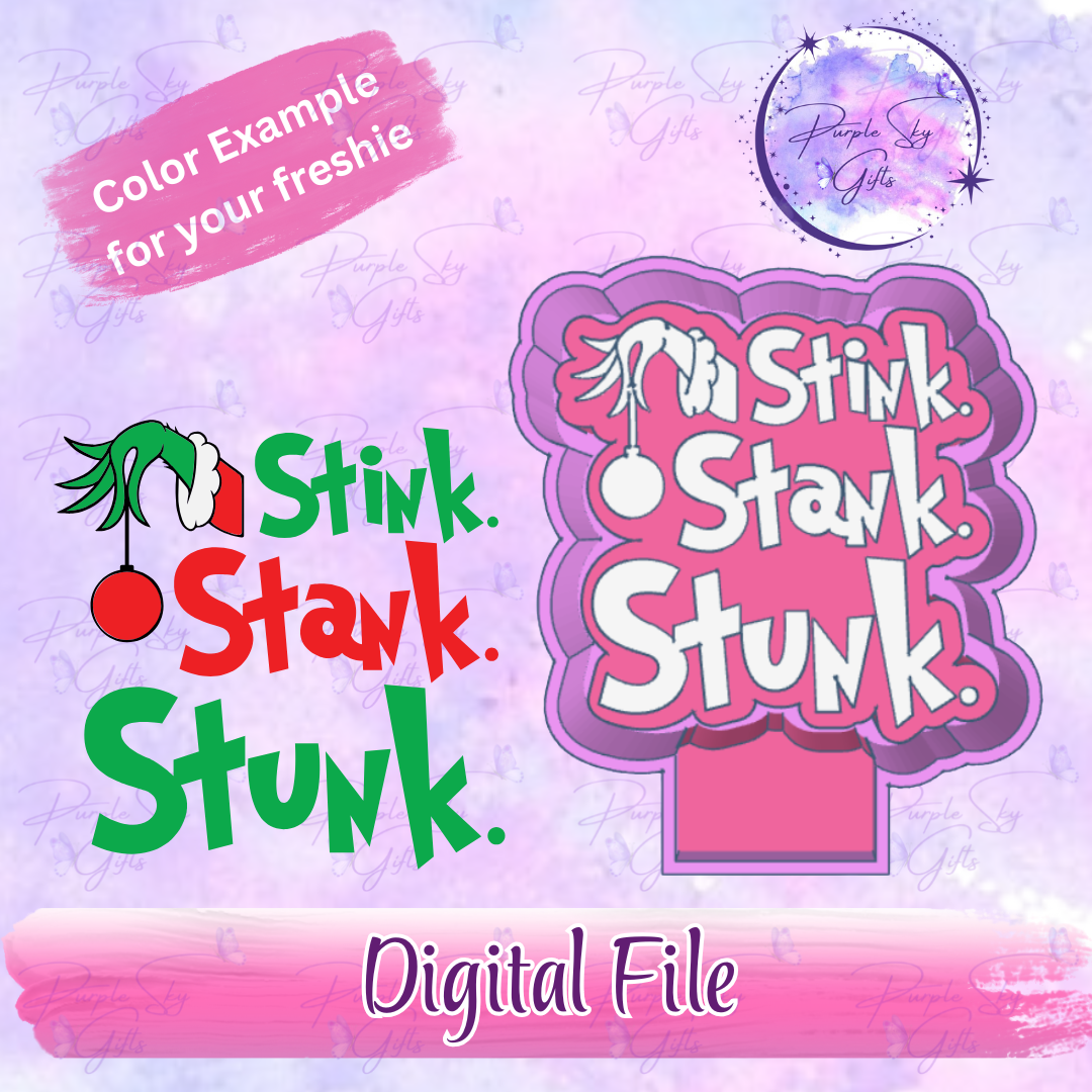 Stink Stank Stunk Freshie Mold Housing STL Digital File