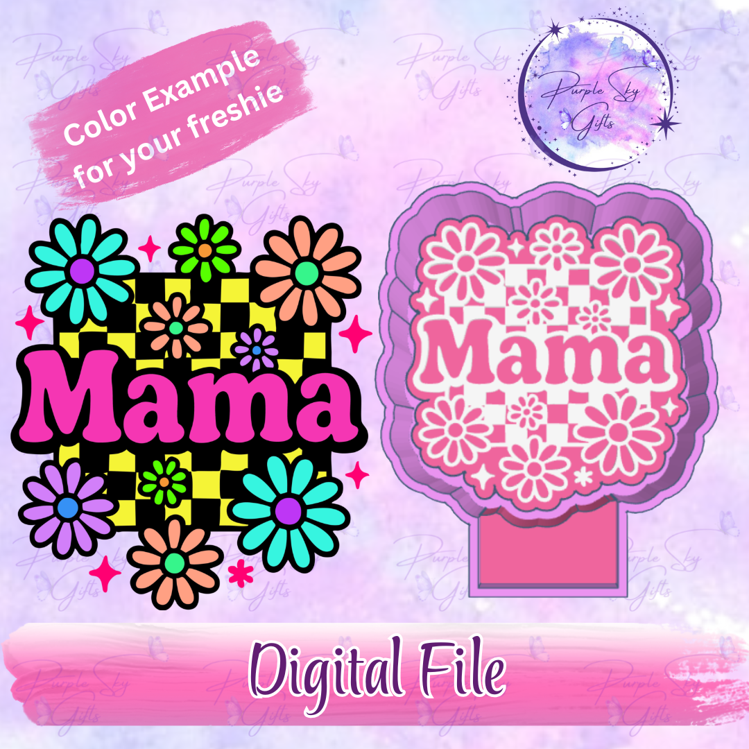 Floral Mama Freshie Mold Housing STL Digital File