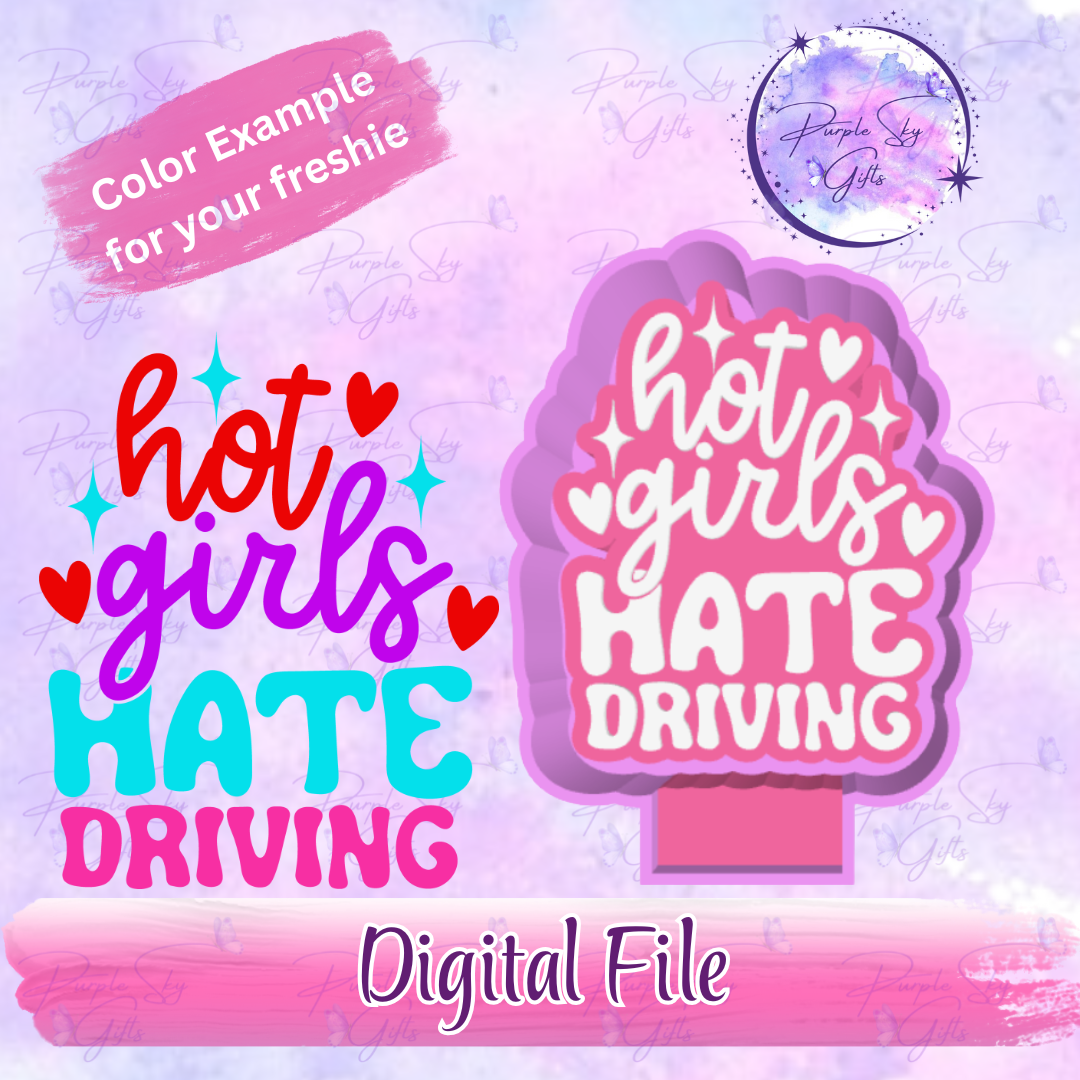 Hot Girls Hate Driving Freshie Mold Housing STL Digital File