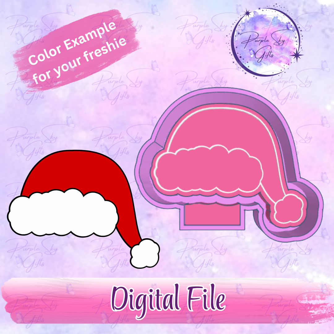 Santa Hat Freshie Mold Housing STL Digital File