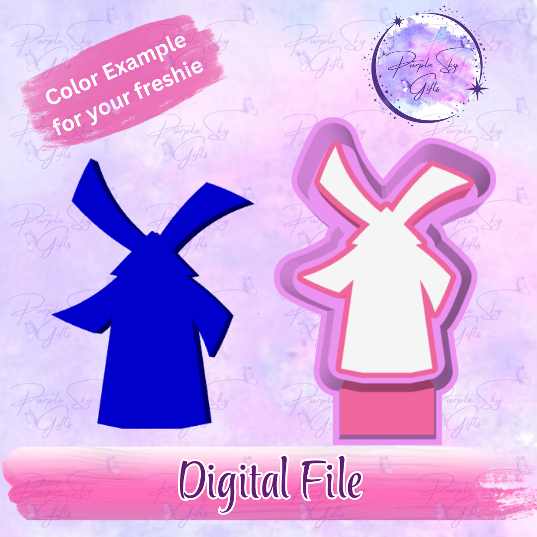 Dutch Windmill Freshie Mold Housing STL Digital File