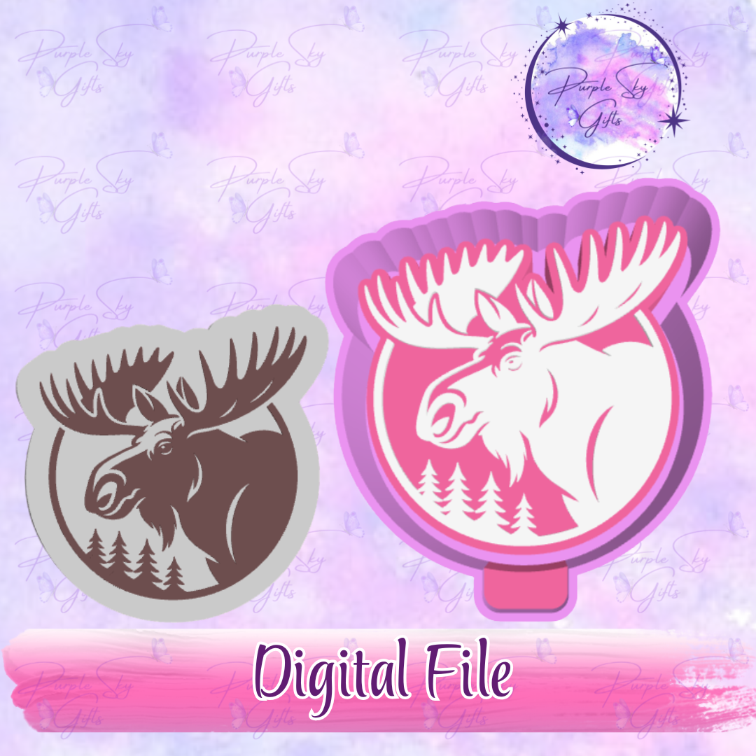 Moose Head Freshie Mold Housing STL Digital File