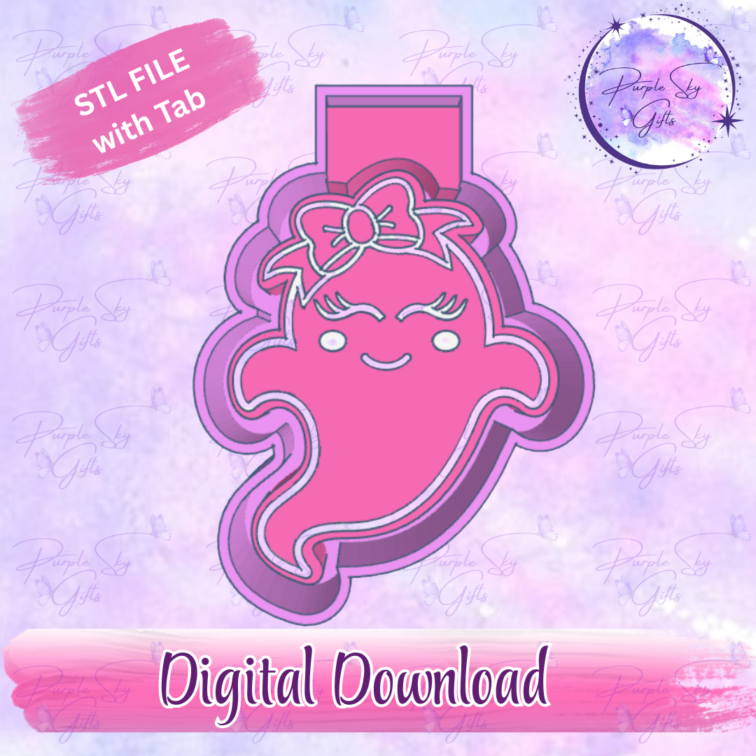 Cute Ghost Girl Housing STL Digital File