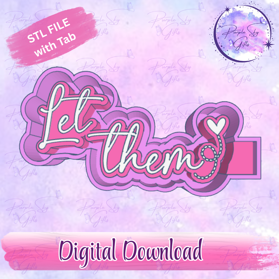 Let Them With Heart Swirl Housing STL Digital File