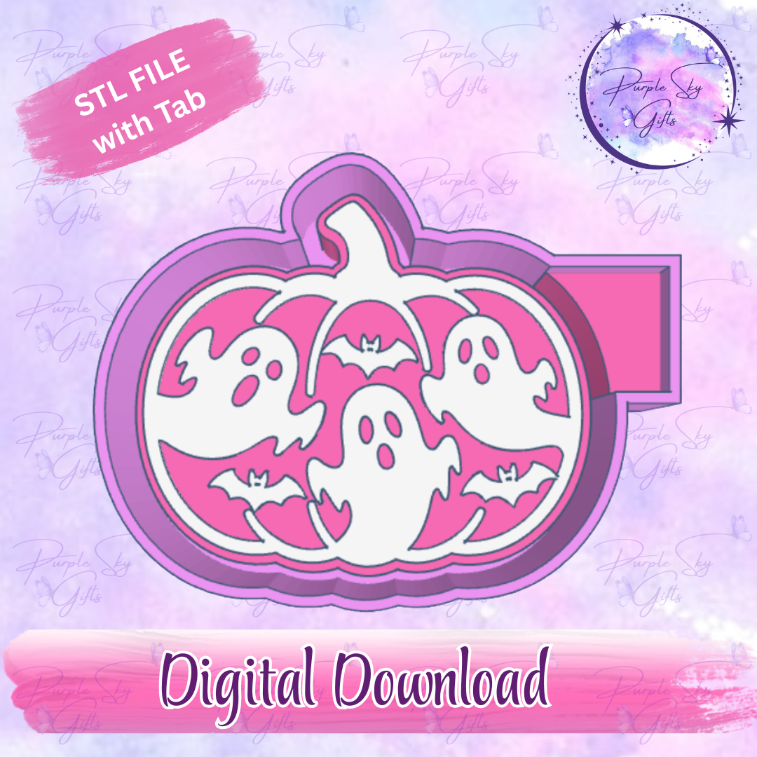 Pumpkin Halloween Scene Housing STL Digital File