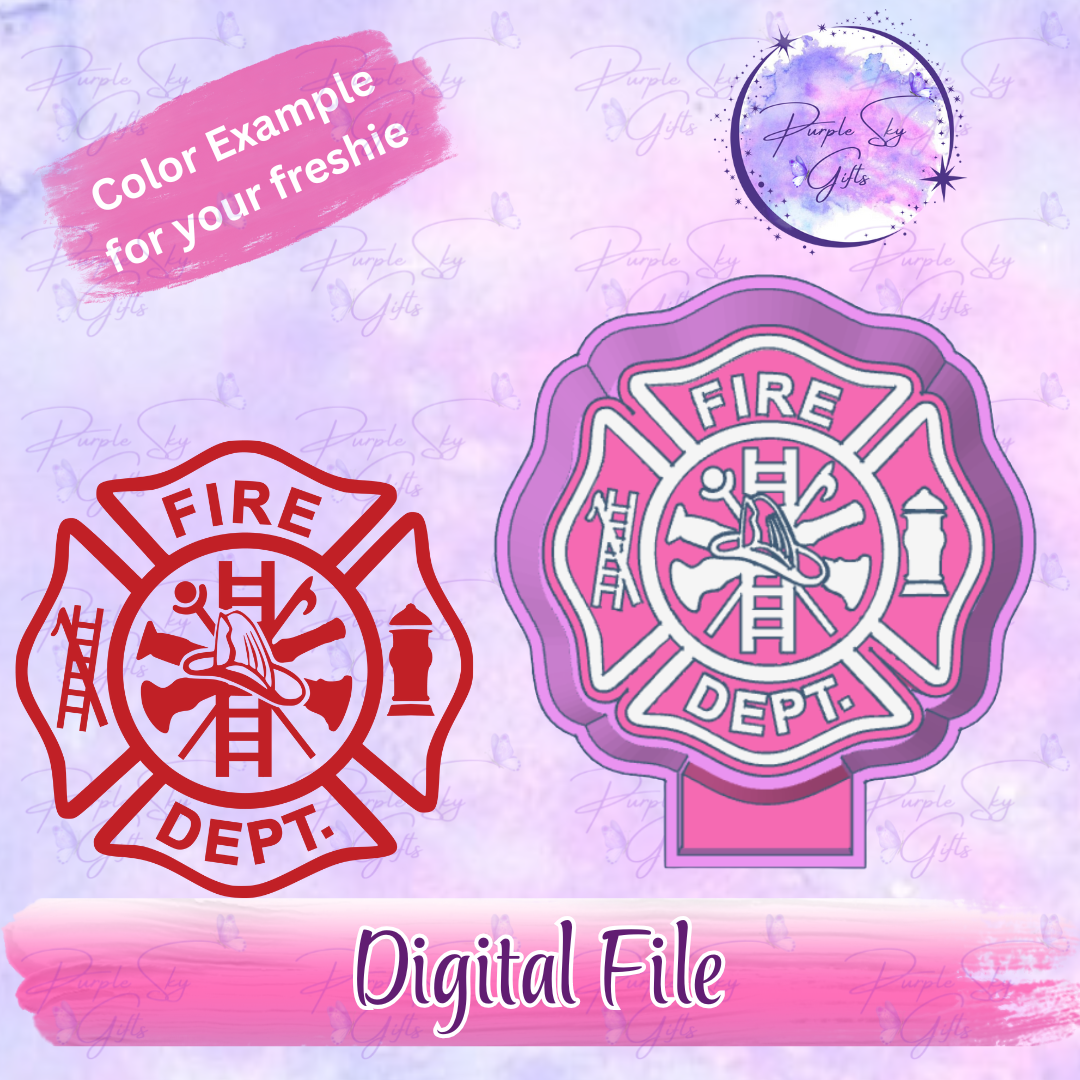 Fire Department Shield Housing STL Digital File