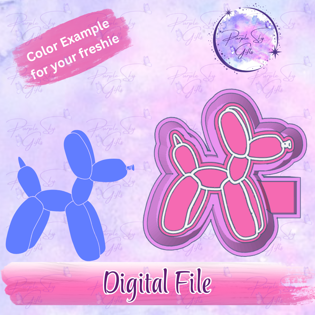 Balloon Dog Mold Housing STL Digital File