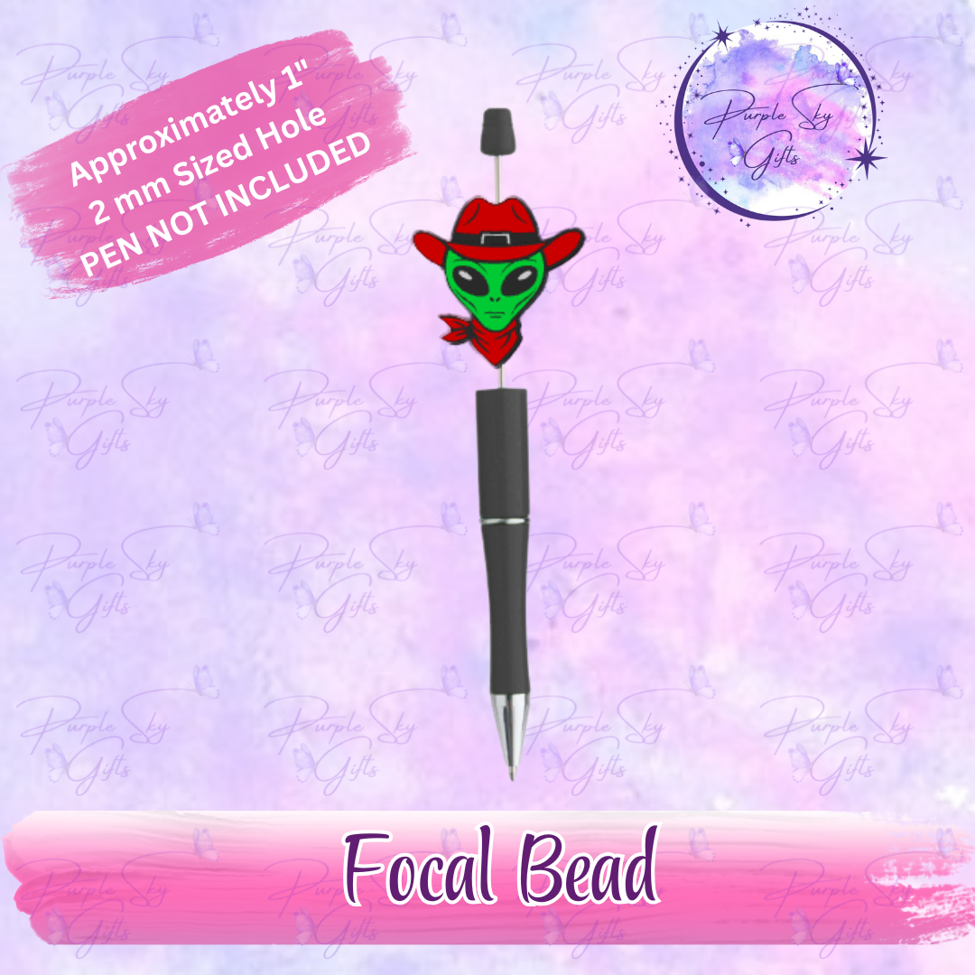 Alien Cowboy Focal Bead