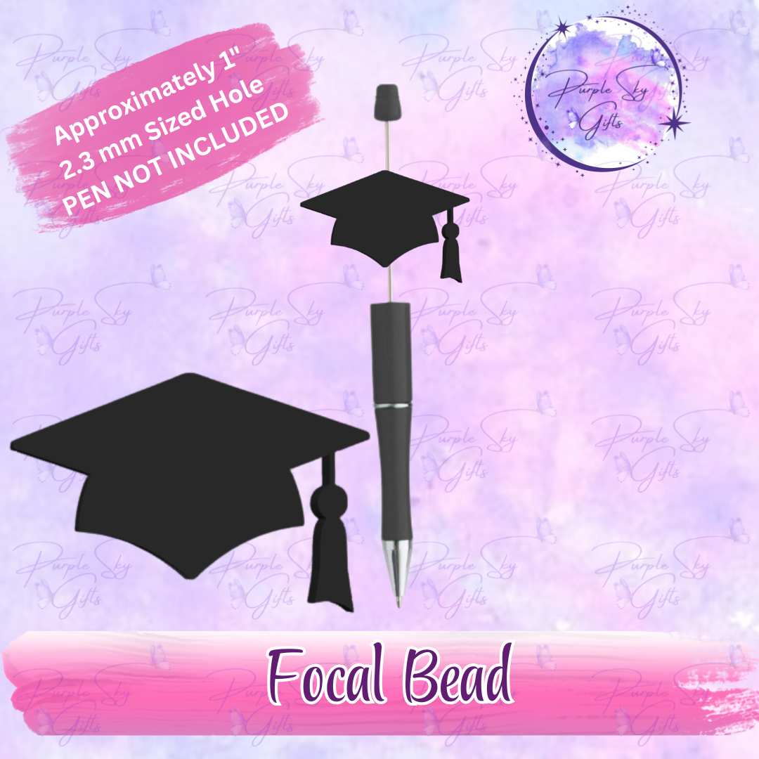 Graduation Cap Focal Bead