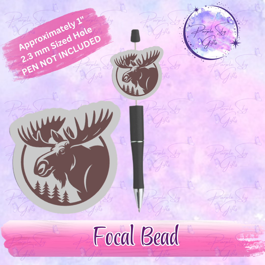 Moose Head Focal Bead