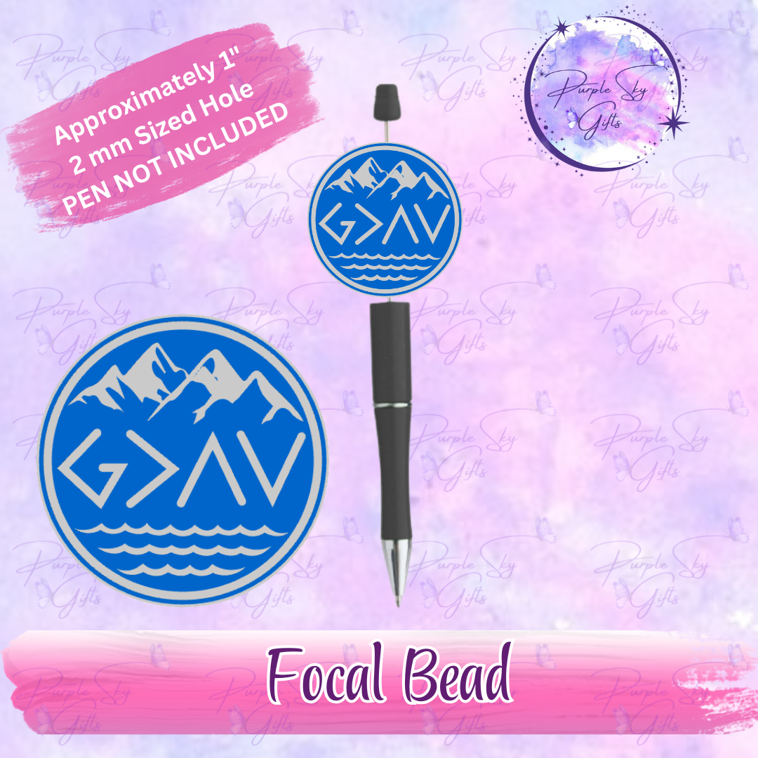 God Is Greater Than The Highs And Lows Focal Bead