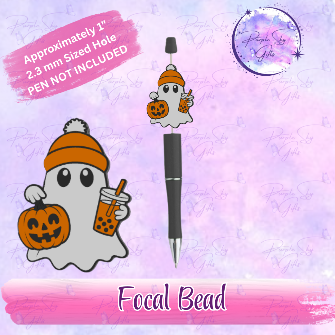 Bubble Tea Ghost Focal Bead