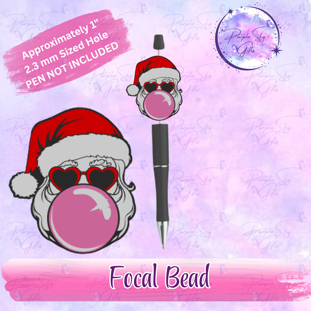 Bubblegum Santa Focal Bead