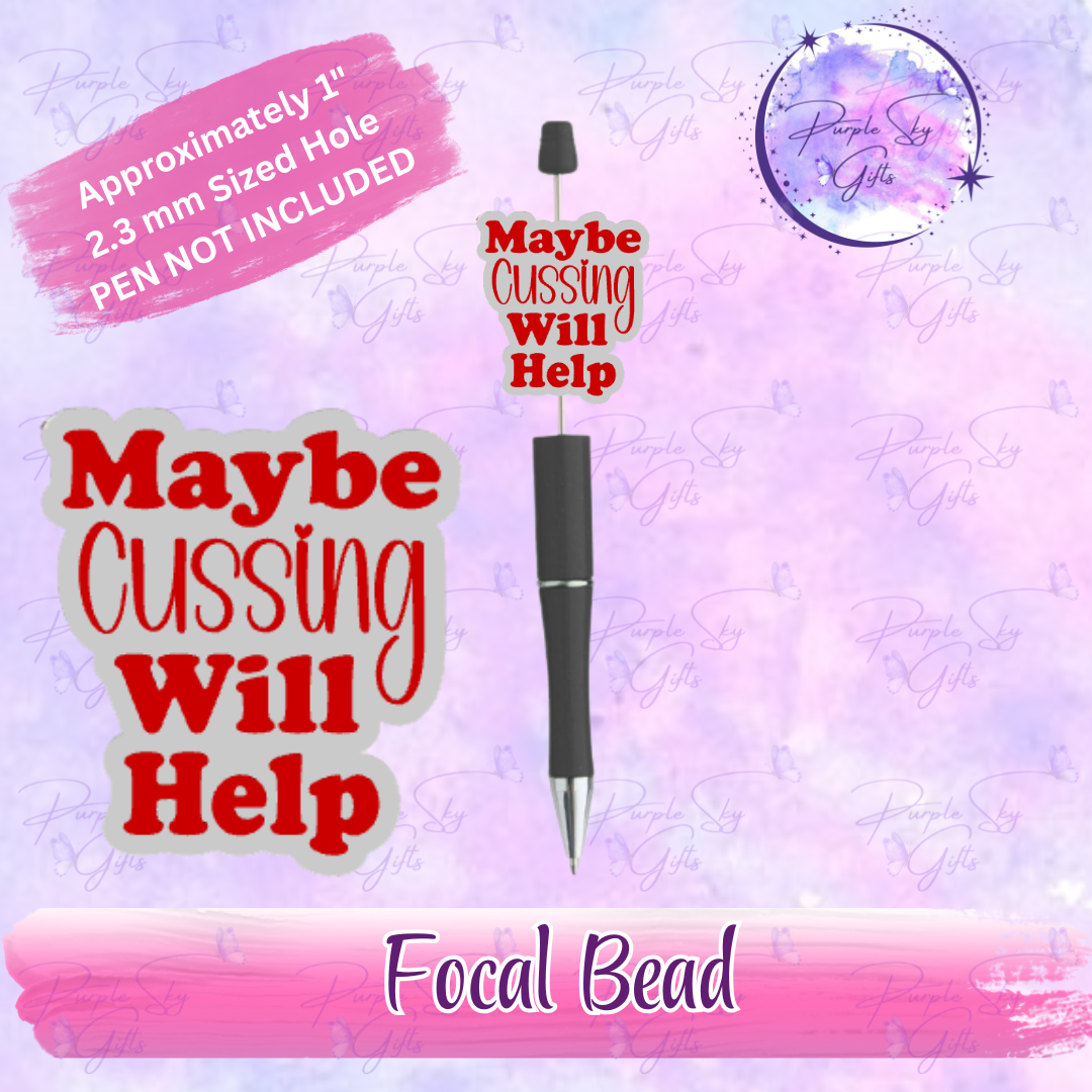 Maybe Cussing Will Help Focal Bead