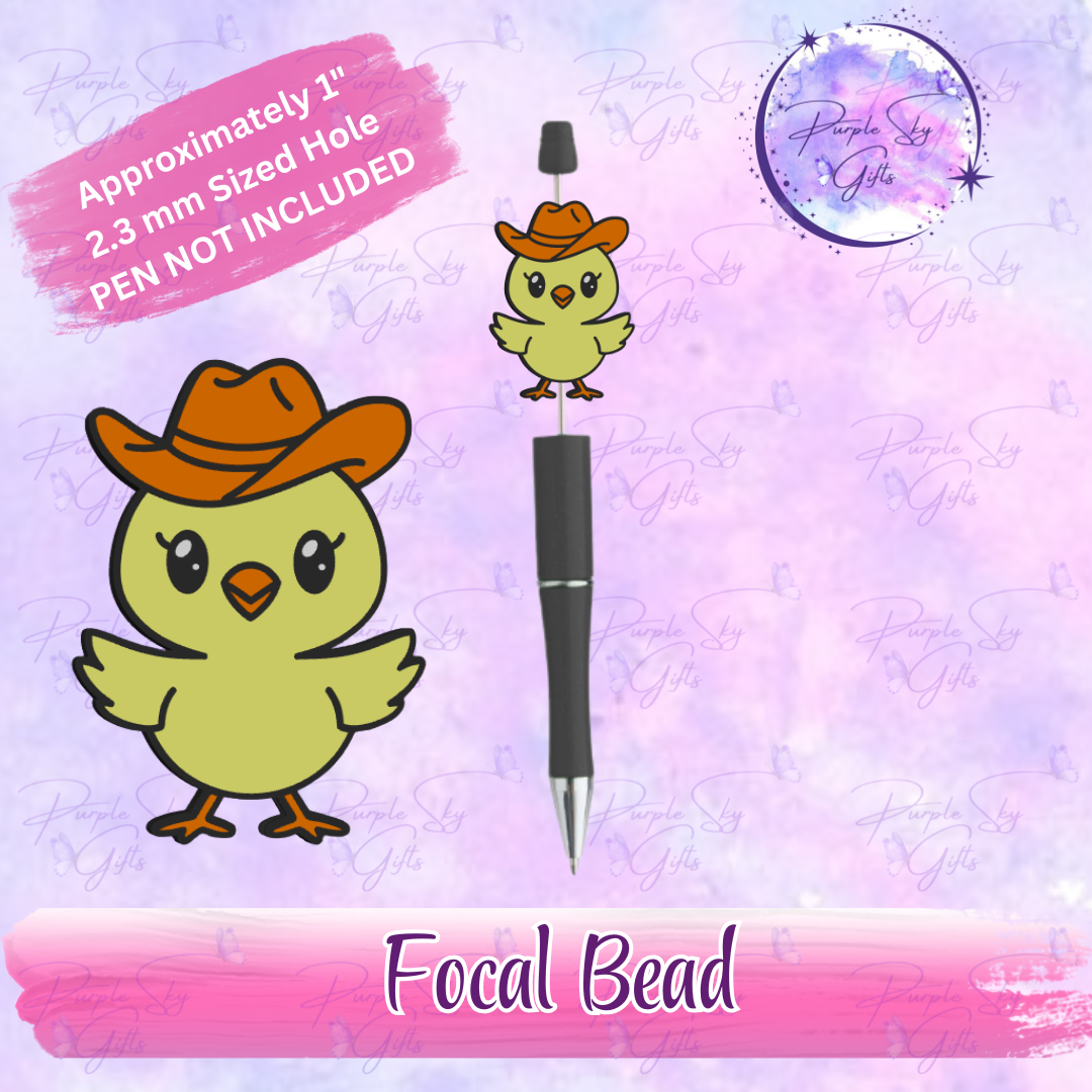 Cowboy Chick Focal Bead