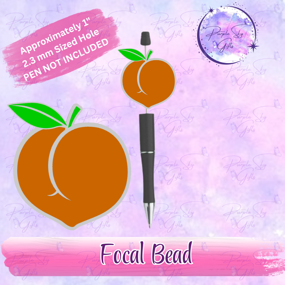 Peach Focal Bead