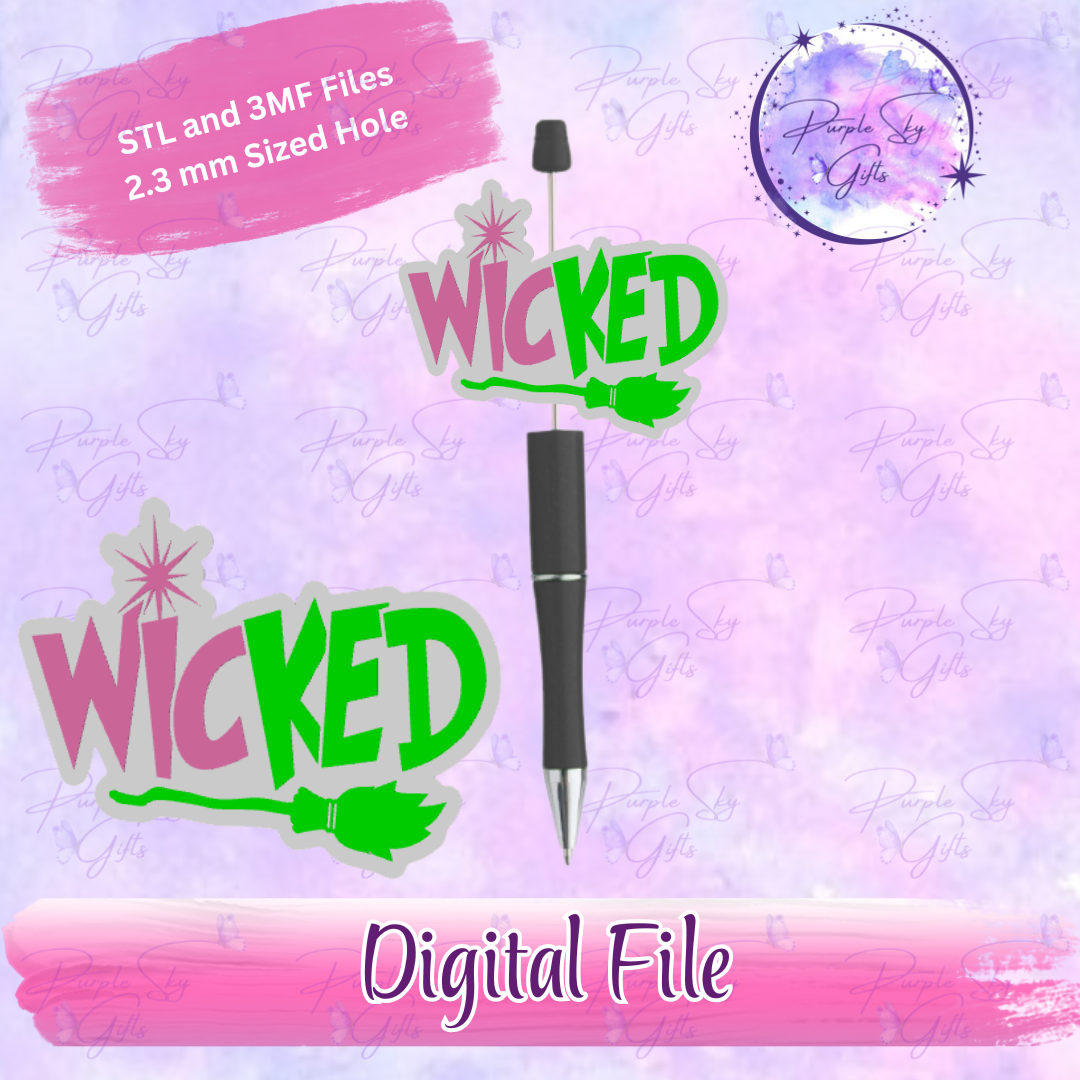 Wicked Focal Bead Digital STL and 3MF Files