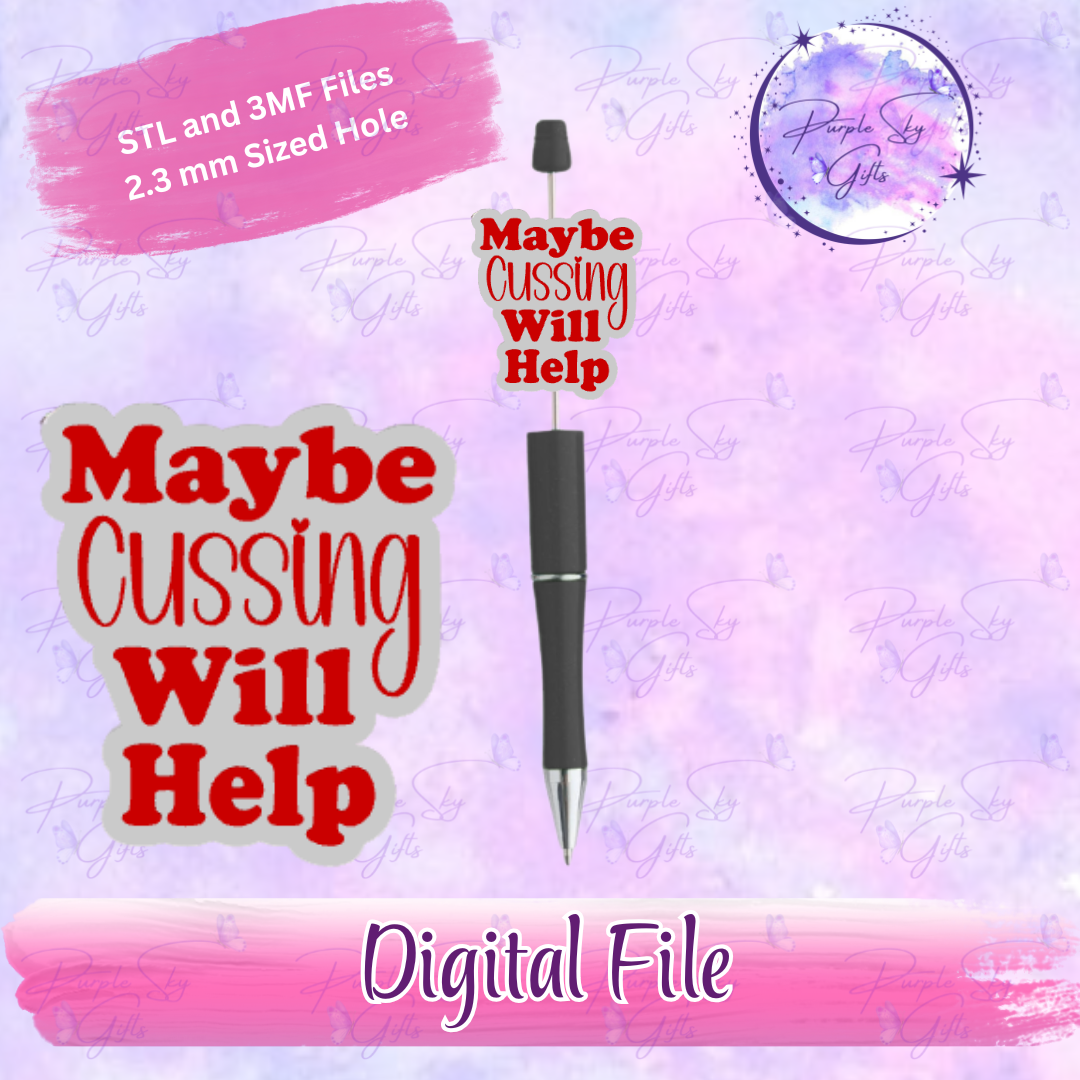 Maybe Cussing Will Help Focal Bead Digital STL and 3MF Files