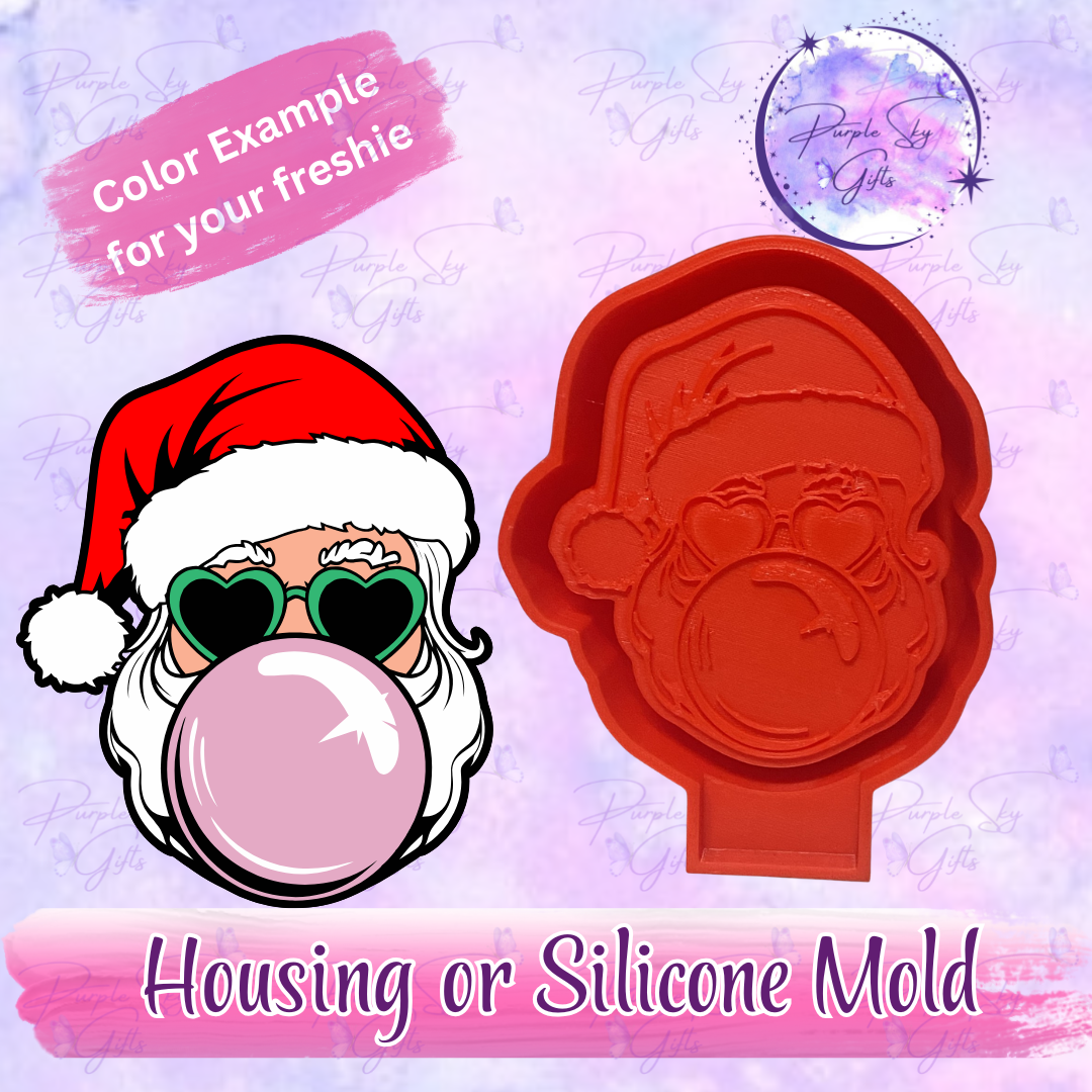 Bubblegum Santa Claus Mold Housing or Silicone Mold