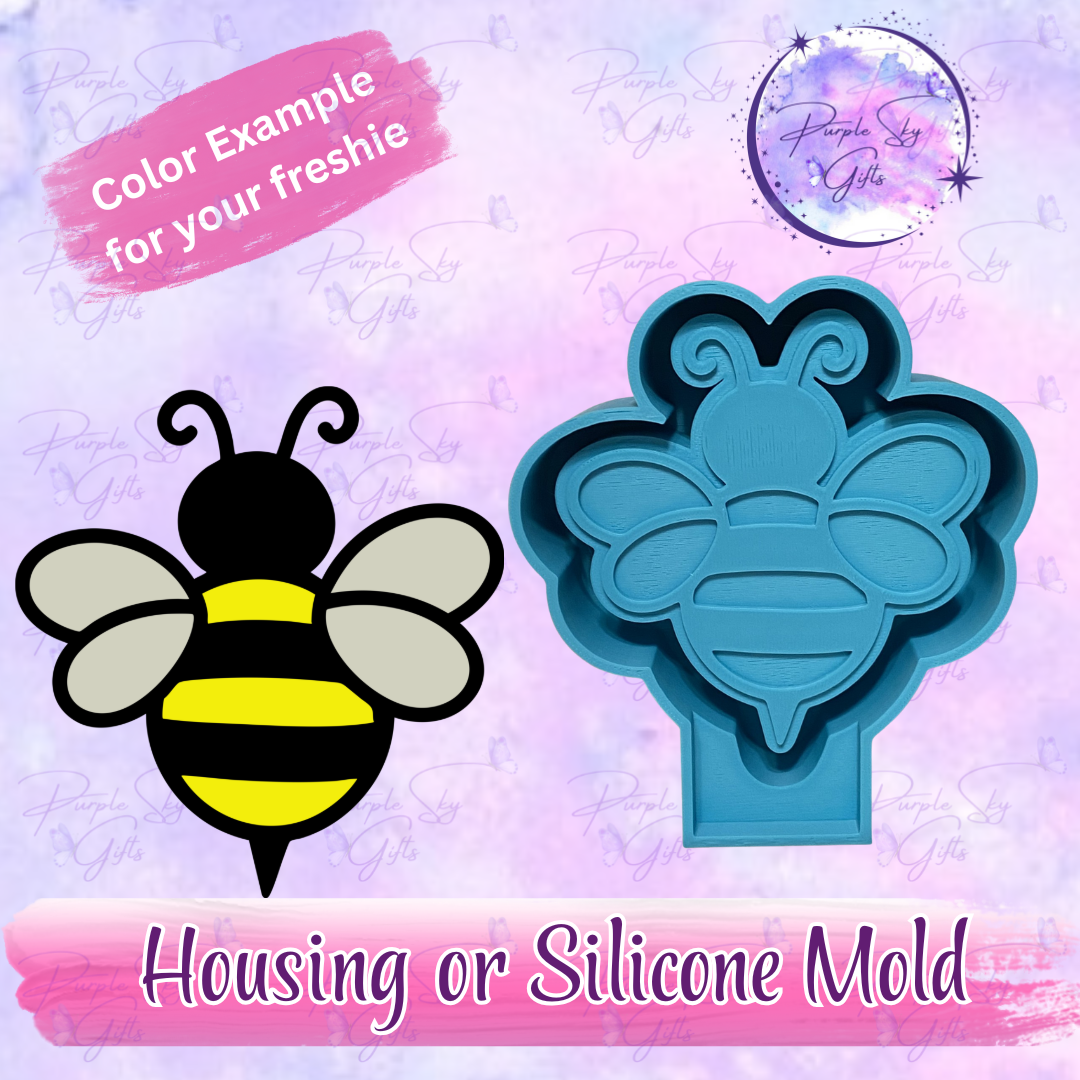 Cute Bumble Bee Freshie Housing or Silicone Mold