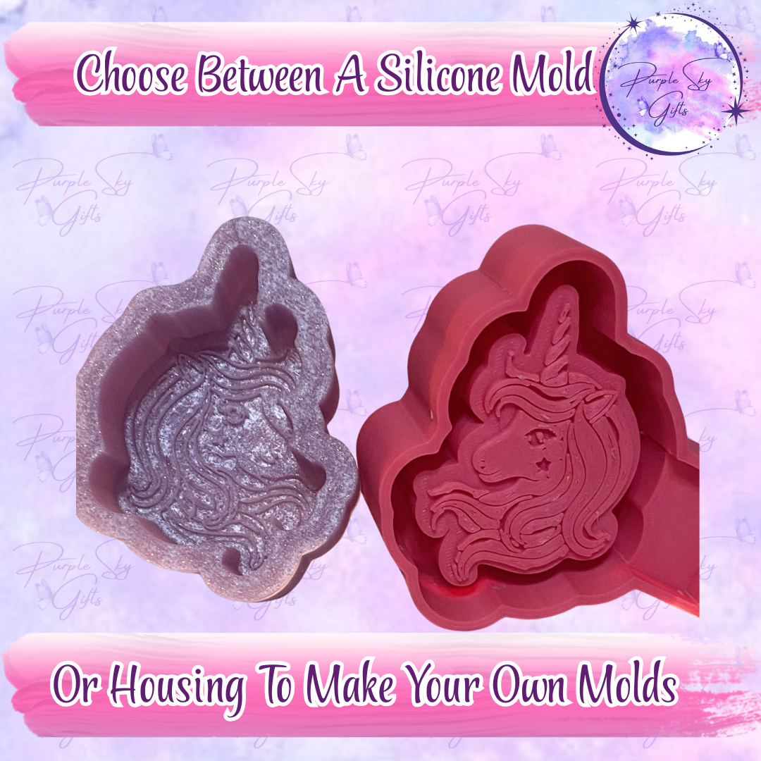 Unicorn Head Mold Housing or Silicone Mold
