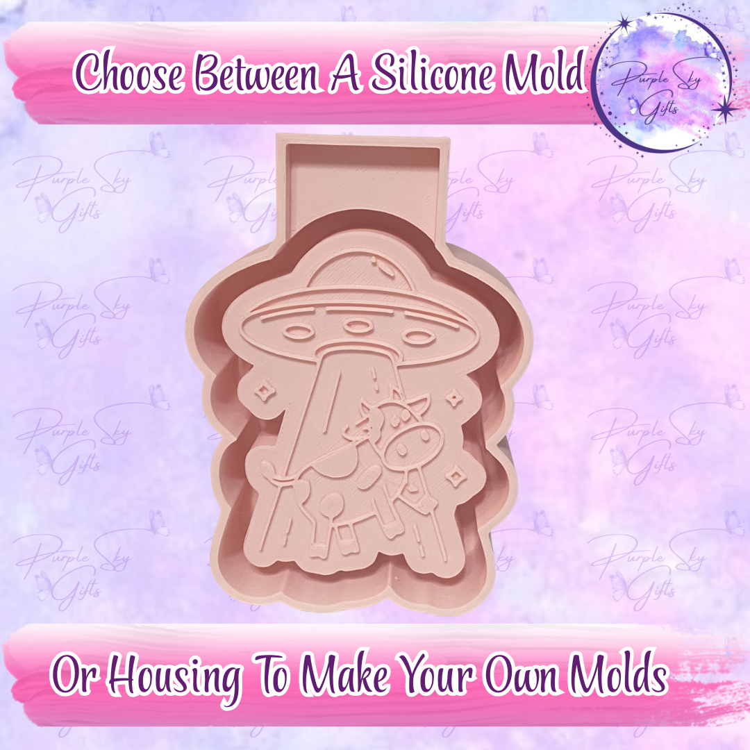 UFO Cow Abduction Mold Housing or Silicone Mold