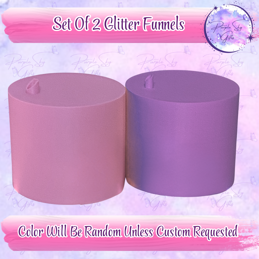 Set of Glitter Funnels Great Tool For Snow Globe Tumbler Making