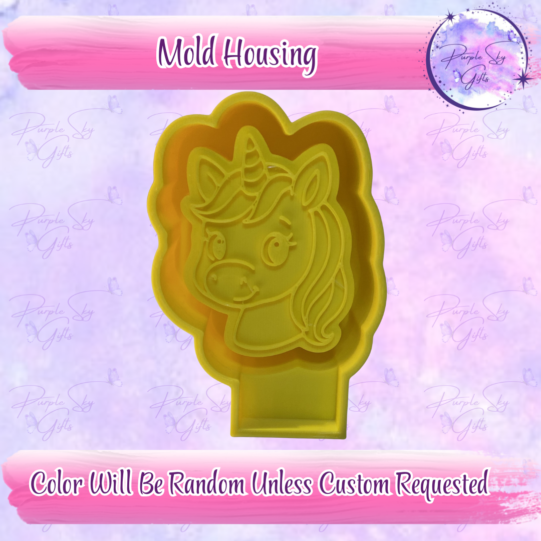 Cute Unicorn Freshie Housing or Silicone Mold