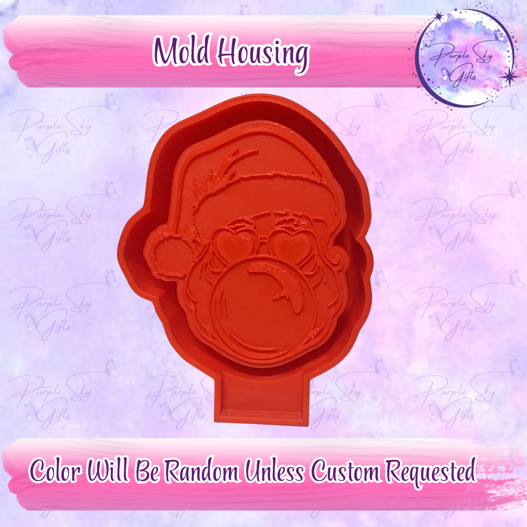 Bubblegum Santa Claus Mold Housing or Silicone Mold