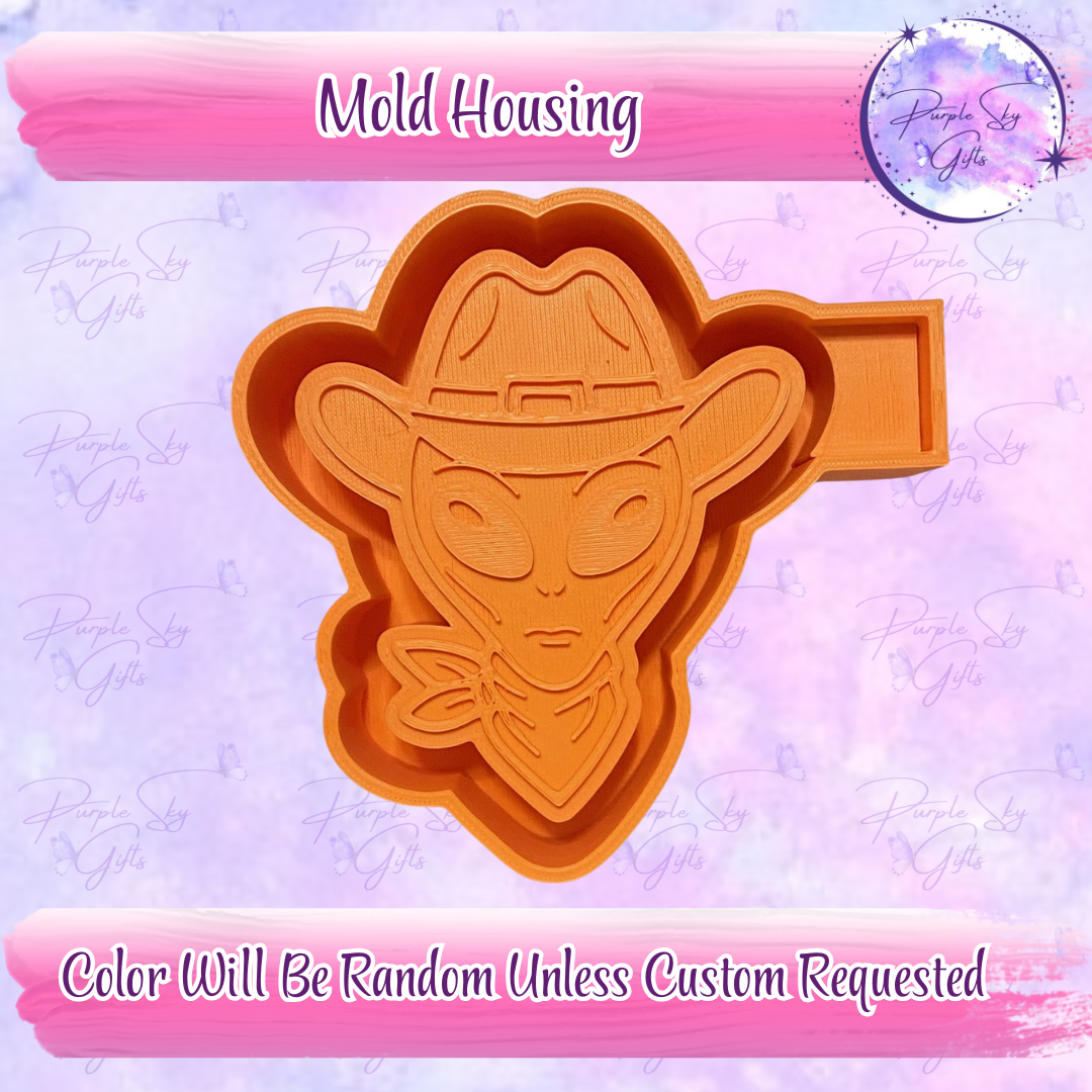 Alien Cowboy Mold Housing or Silicone Mold