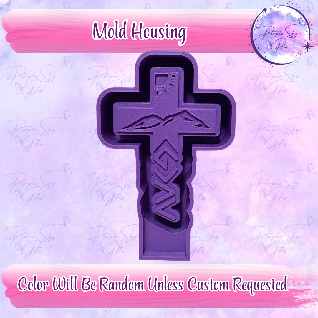 God Is Greater Than The Highs and Lows Cross Freshie Housing or Silicone Mold
