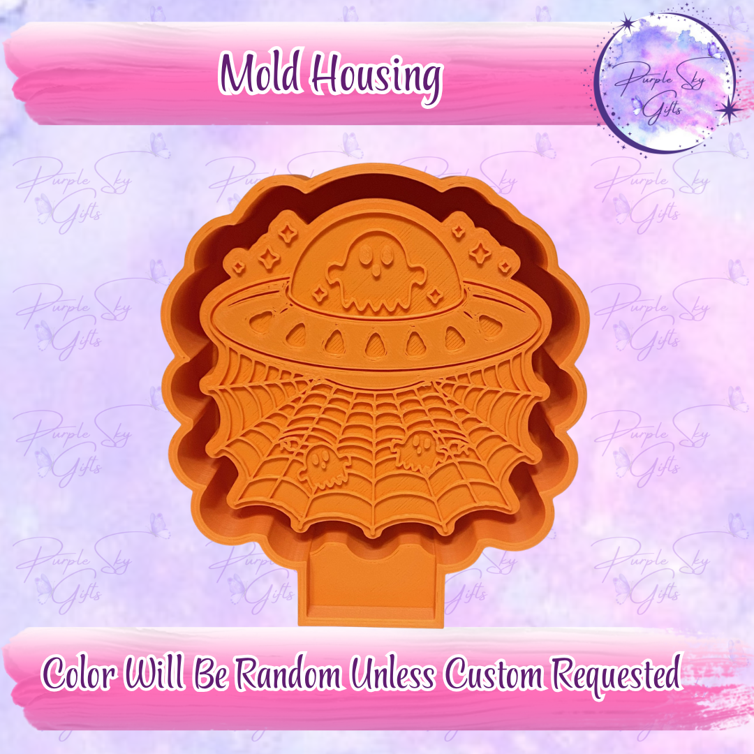 Candy Corn Halloween Ghost UFO Housing or Silicone Mold