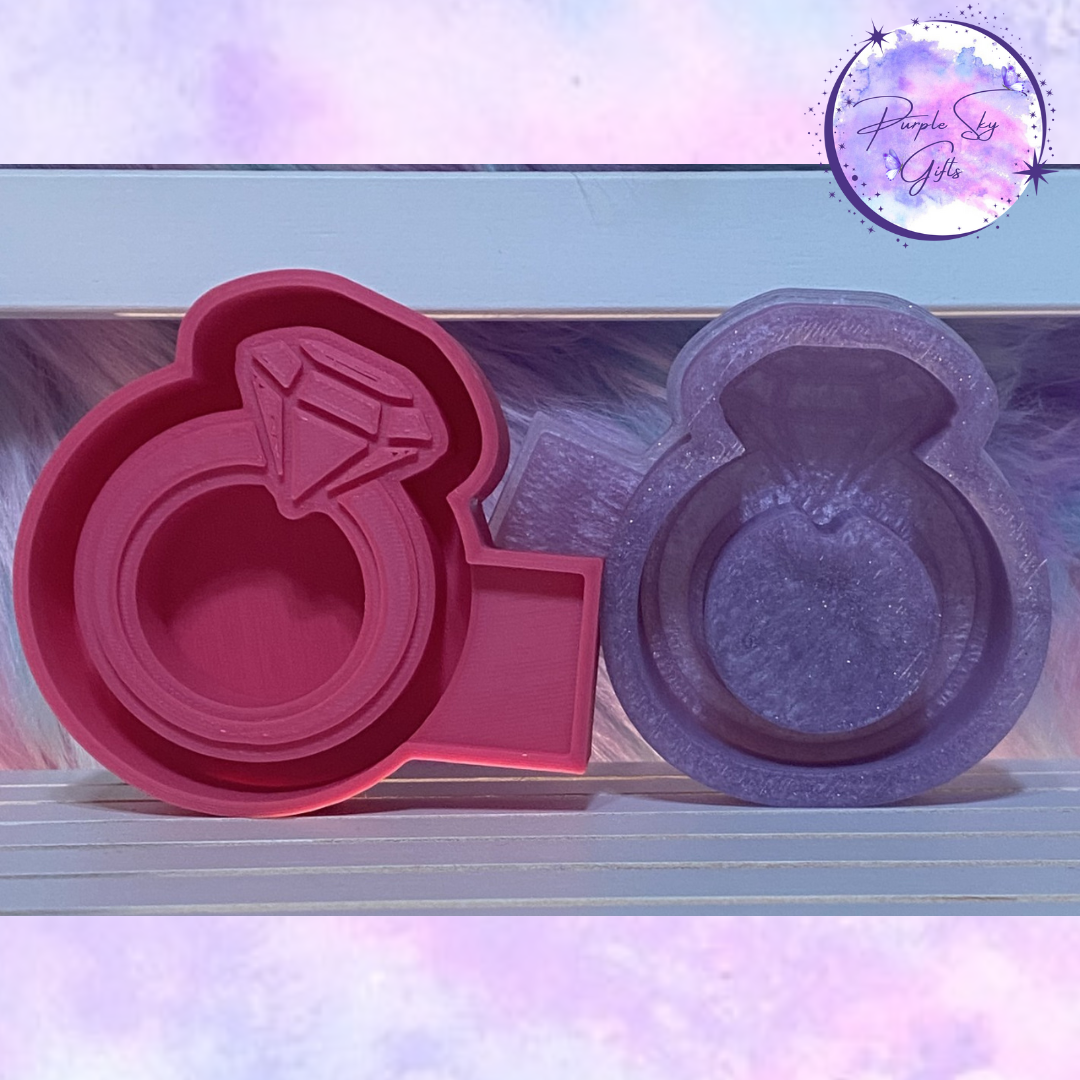 Diamond Ring Mold Housing or Silicone Mold