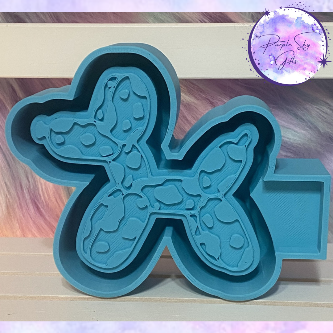 Cow Print Balloon Dog Freshie Housing or Silicone Mold