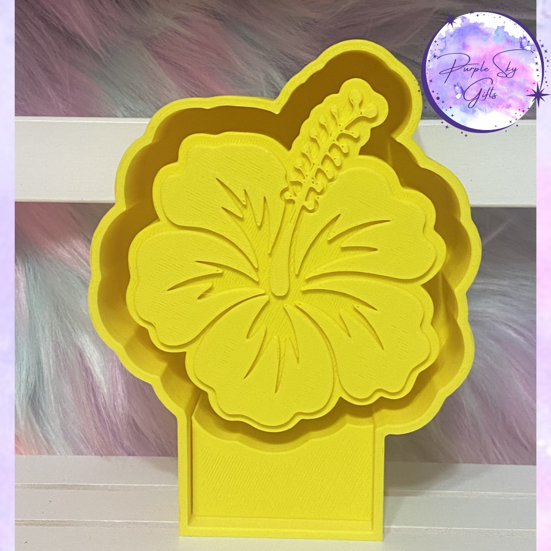Hibiscus Flower Freshie Housing or Silicone Mold