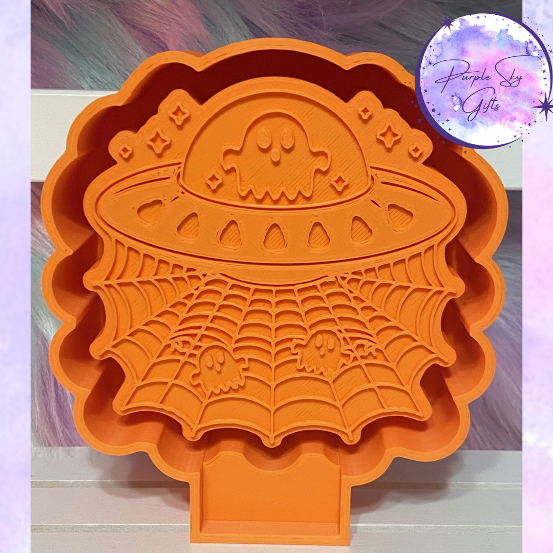 Candy Corn Halloween Ghost UFO Housing or Silicone Mold