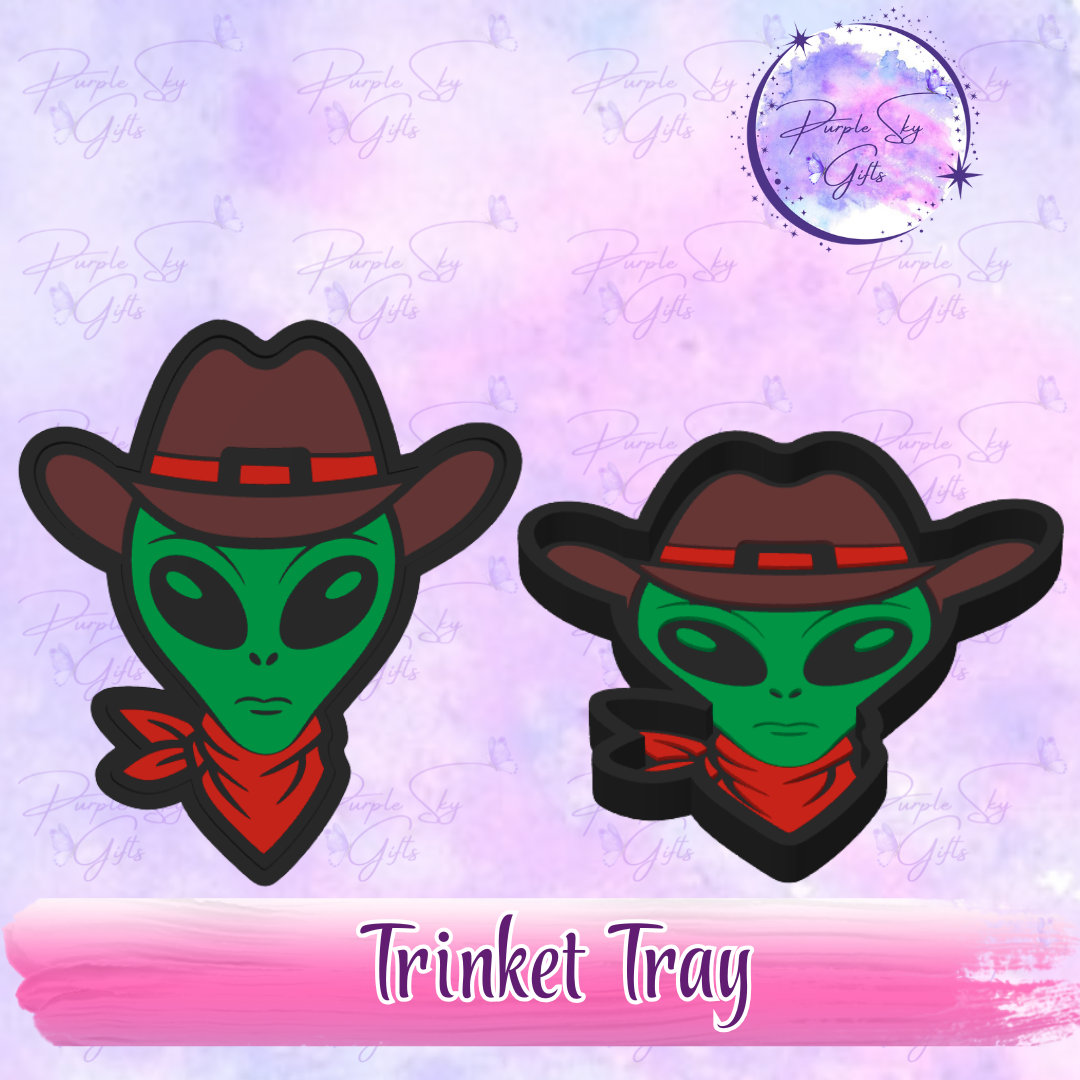 Alien Cowboy Trinket Tray