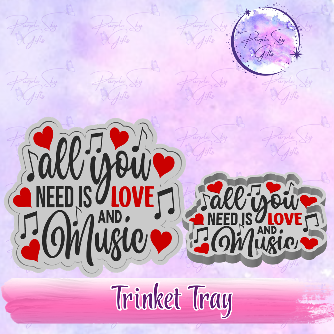 All You Need Is Love And Music Trinket Tray