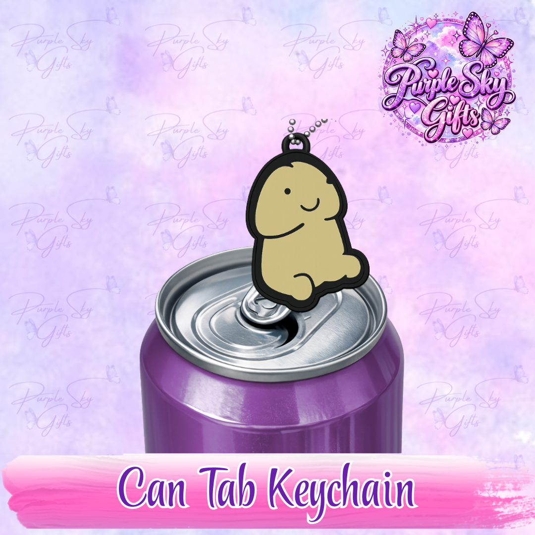 Richard Peen Drink Can Tab Opener Keychain/Charm with a Random Color Ball Chain