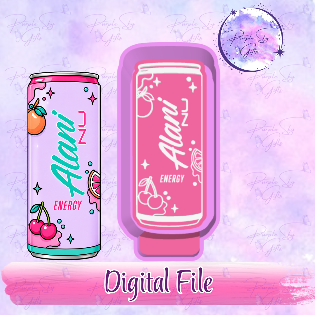 Alani Energy Drink Can STL DIGITAL FILE For Freshie Housing, Silicone Mold