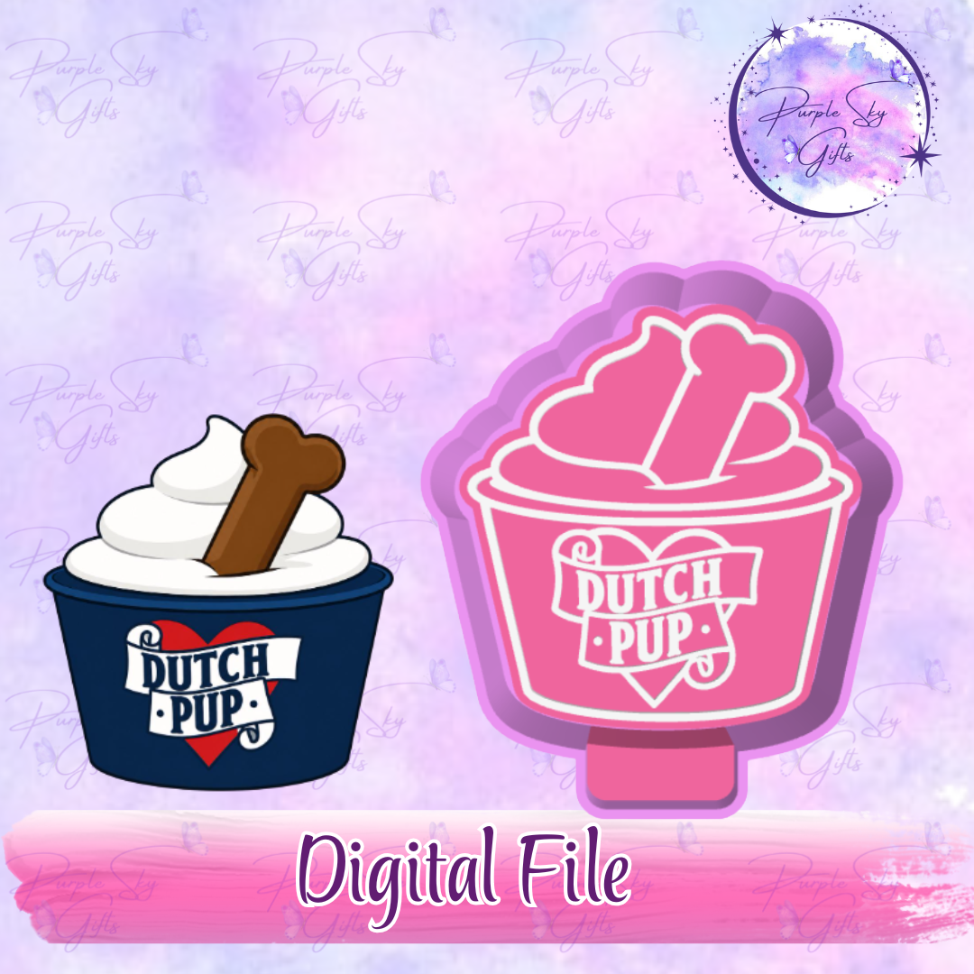 Dutch Pup Cup Mold Housing STL Digital File