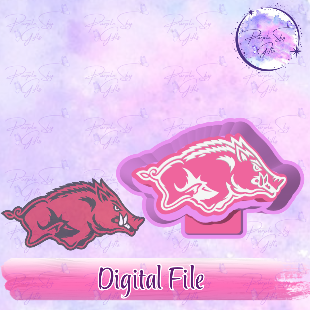 Wild Boar Hog Freshie Mold Housing STL Digital File