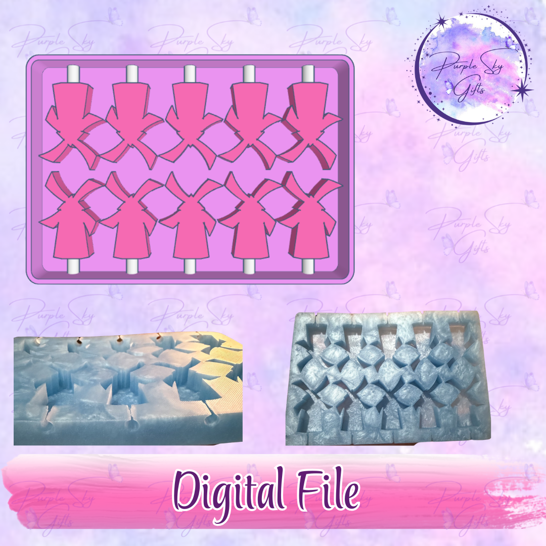 Tray of 10 Windmill Lollipops - Mold Housing STL Digital File