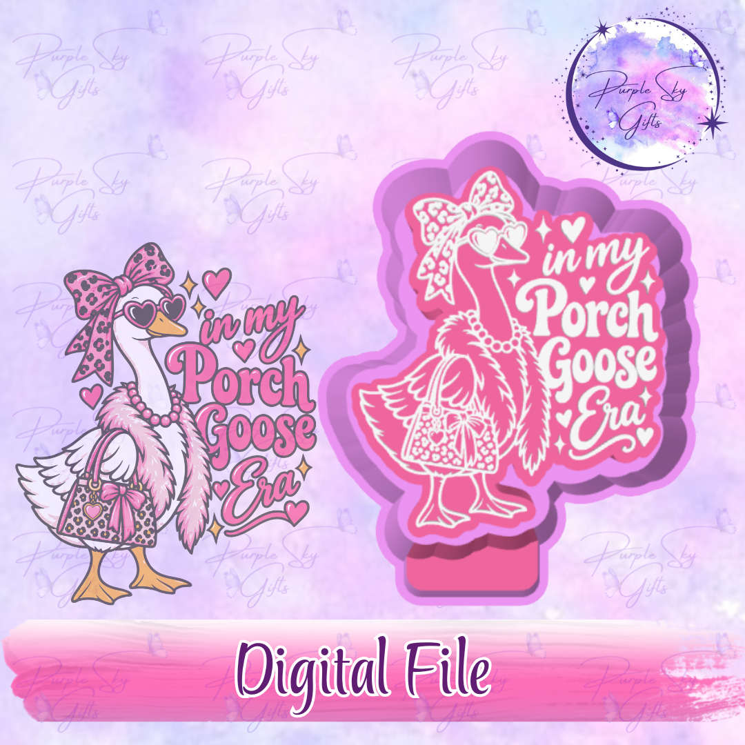 In My Porch Goose Era Freshie Mold Housing STL Digital File